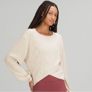 Lululemon | Reversible Crossover - Women's Cream Sweater | Color: Opel